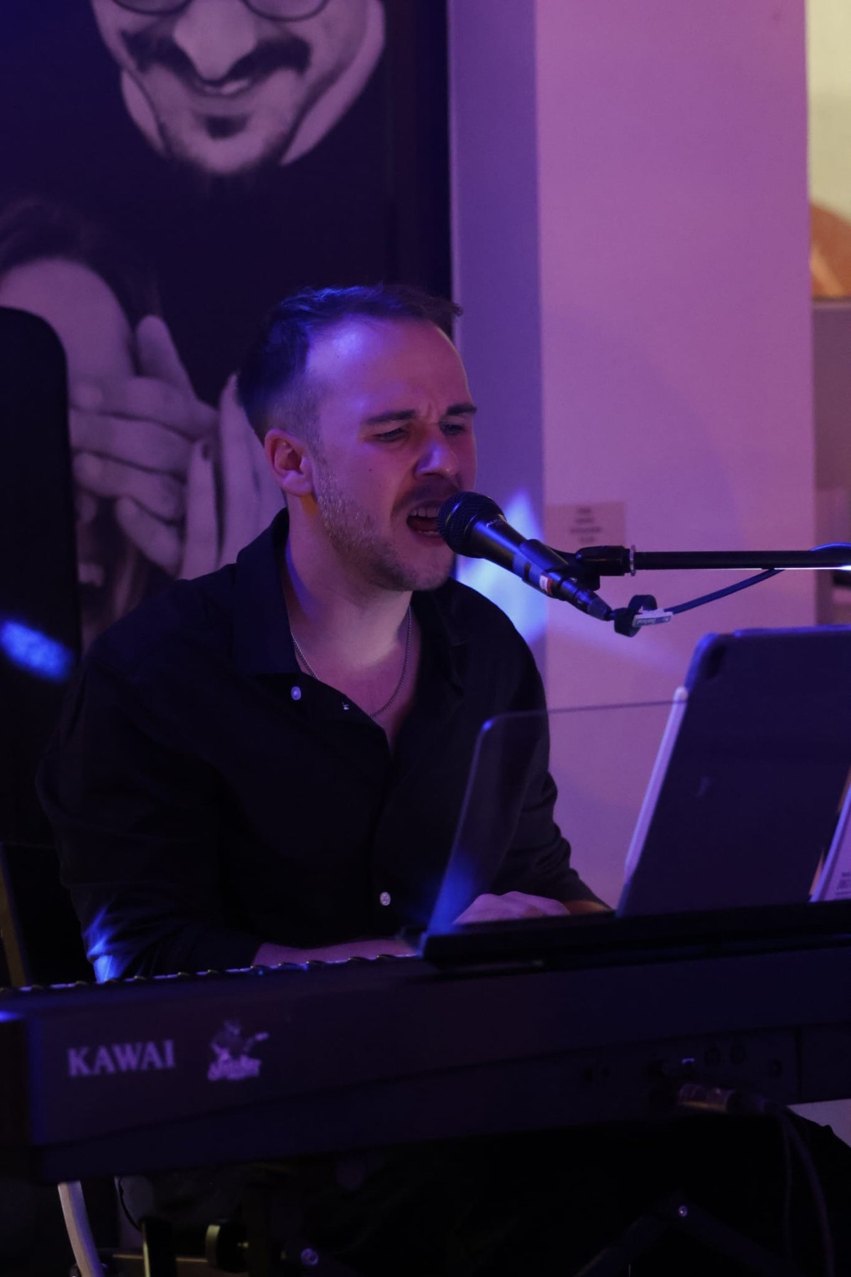 Jakob Huber am Keyboard
